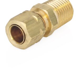 Fitting - Male Connector, 5/16 inch (7.94 mm) tube x 1/4 inch (6.35 mm) NPTF<p>Part Number: 556646