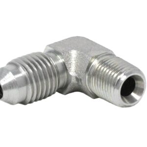 Hose Fitting - 90° Elbow - 1/8 inch (3.2 mm) NPT, #4 JIC<p>Part Number: 556763