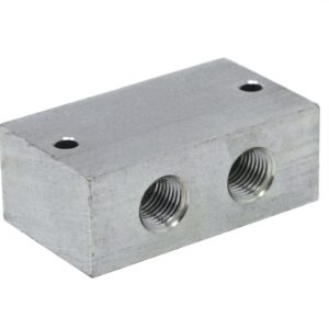 180° Straight Anchor Fitting, Steel, 2 lines, 1/4 in. NPSF<p>Part Number: 561430