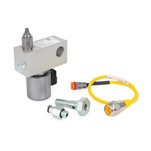 Direct-Mount Vent Valves for G3 Pumps - NPT, 12 VDC, 500-3500 psi (35-241 bar), Normally Closed, RH<p>Part Number: 571169