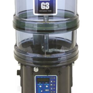 G3® Pro Grease Lubrication Pump, 90-240 VAC, 8 Liter, Auto-Fill Shut Off, Low Level with Controller, DIN<p>Part Number: 96G208