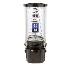 G3® Standard Grease Lubrication Pump, 24 VDC, 8 Liter One-Piece Reservoir, Follower Plate, External Low Level, DIN<p>Part Number: 96G500