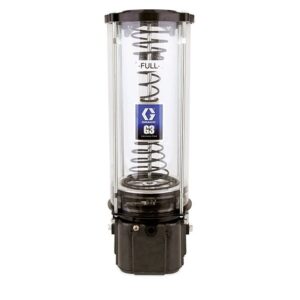 G3® Standard Grease Lubrication Pump, 24 VDC, 12 Liter One-Piece Reservoir, Follower Plate, External Low Level, DIN<p>Part Number: 96G501