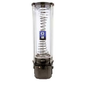G3® Standard Grease Lubrication Pump, 24 VDC, 16 Liter One-Piece Reservoir, Follower Plate, External Low Level, DIN<p>Part Number: 96G502