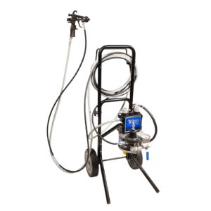 Triton SST Spray Package, Cart Mount, Stellair ACE Air Spray Gun, 0.055 in (1.4 mm) nozzle, 25 ft (7.6 m) fluid and air hose<p>Part Number: 2006383