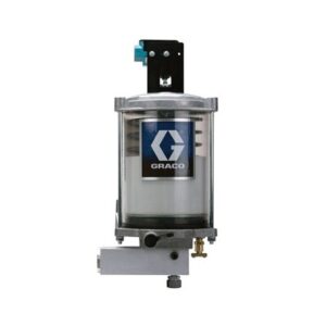 E-Series Pump with 6 lb. (2.72 kg) Plastic Cylindrical Grease Reservoir, Low Level Switch with 2350 psi (162 bar) Rupture Disc<p>Part Number: 563364