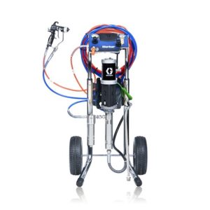 15:1 Merkur AA Package, 0.4 gpm (1.5 lpm) fluid flow, Cart Mount, PerformAA 15 Wood Lacquer Gun, Pump/Gun Air Controls, Gun Air/Fluid Hose, Fluid Filter<p>Part Number: G15C17