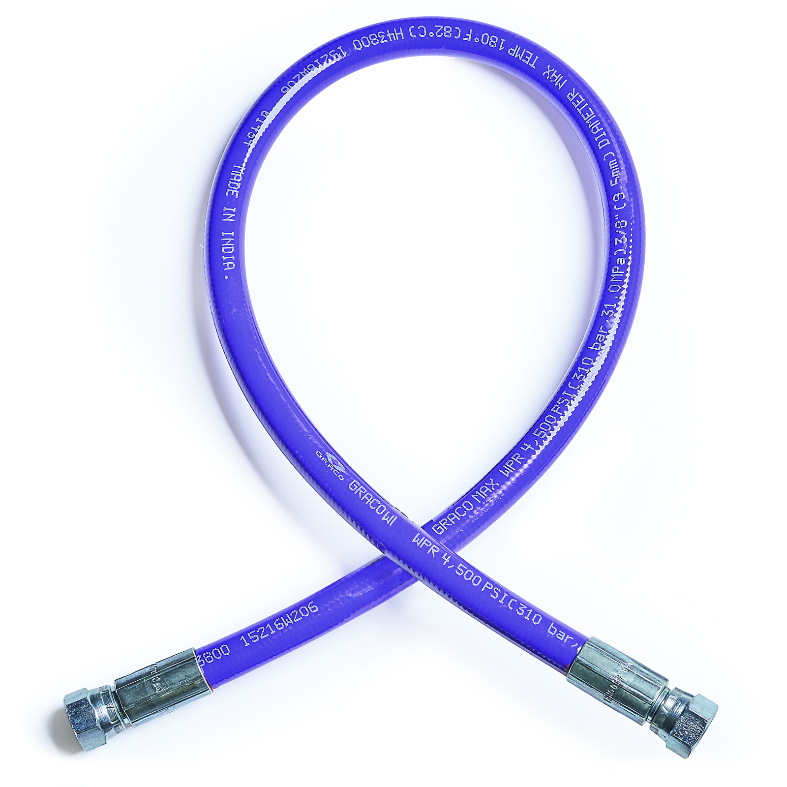 Xtreme-Duty 4500 psi High Pressure Hose- 3/8 in hose diameter, 3 ft length<p>Part Number: H43803