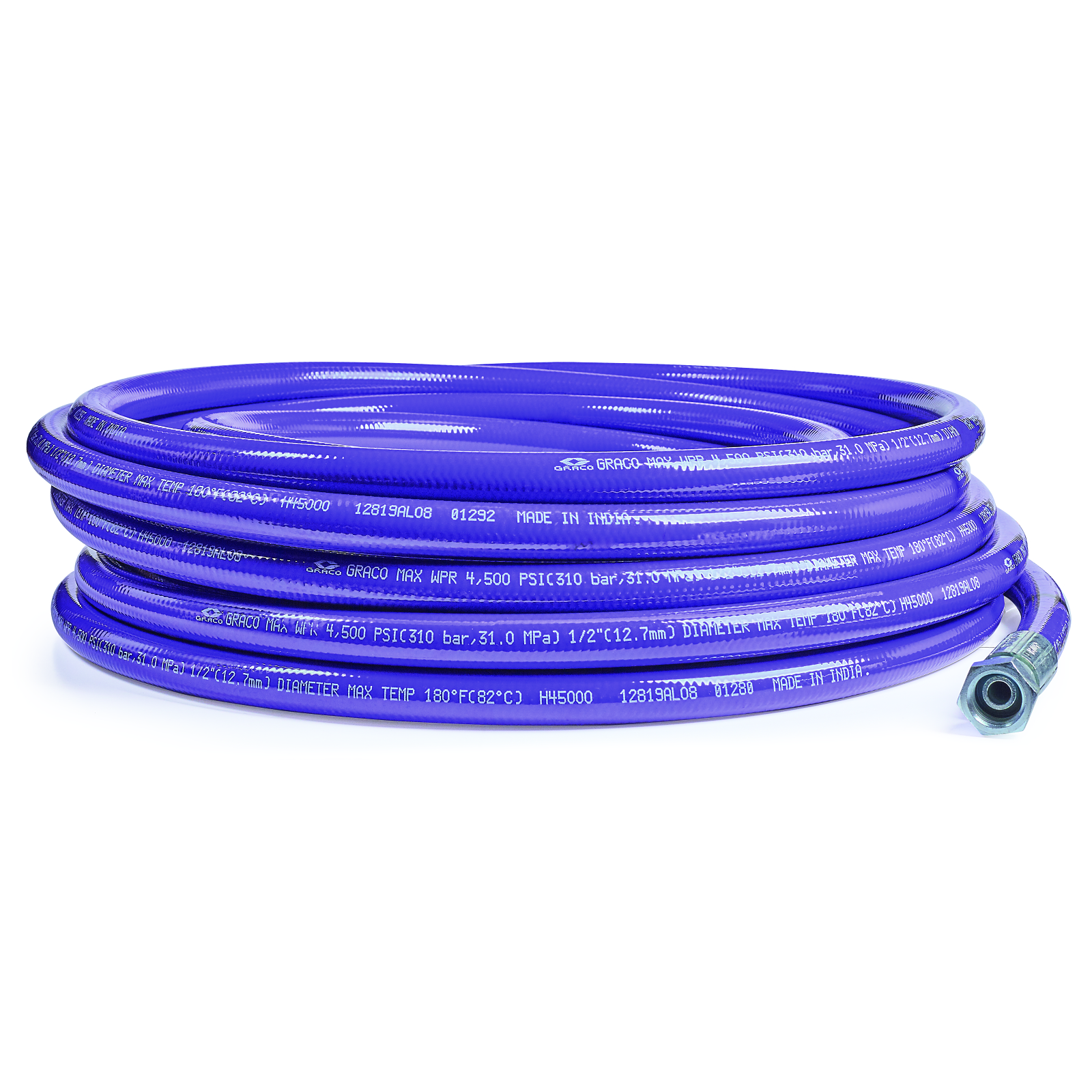 Xtreme-Duty 4500 psi High Pressure Hose- 1/2 in hose diameter, 50 ft length<p>Part Number: H45050