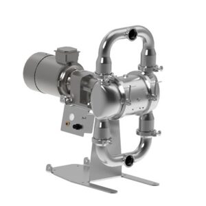 SaniForce 3000 HS 3 in. SS Electric Pump; 7.5 Hp AC Motor, No CMPSR, Center Port Tri-Clamp, SS Center, FL Seat, - Ball, PS Diaphragm<p>Part Number: SE3F.0004