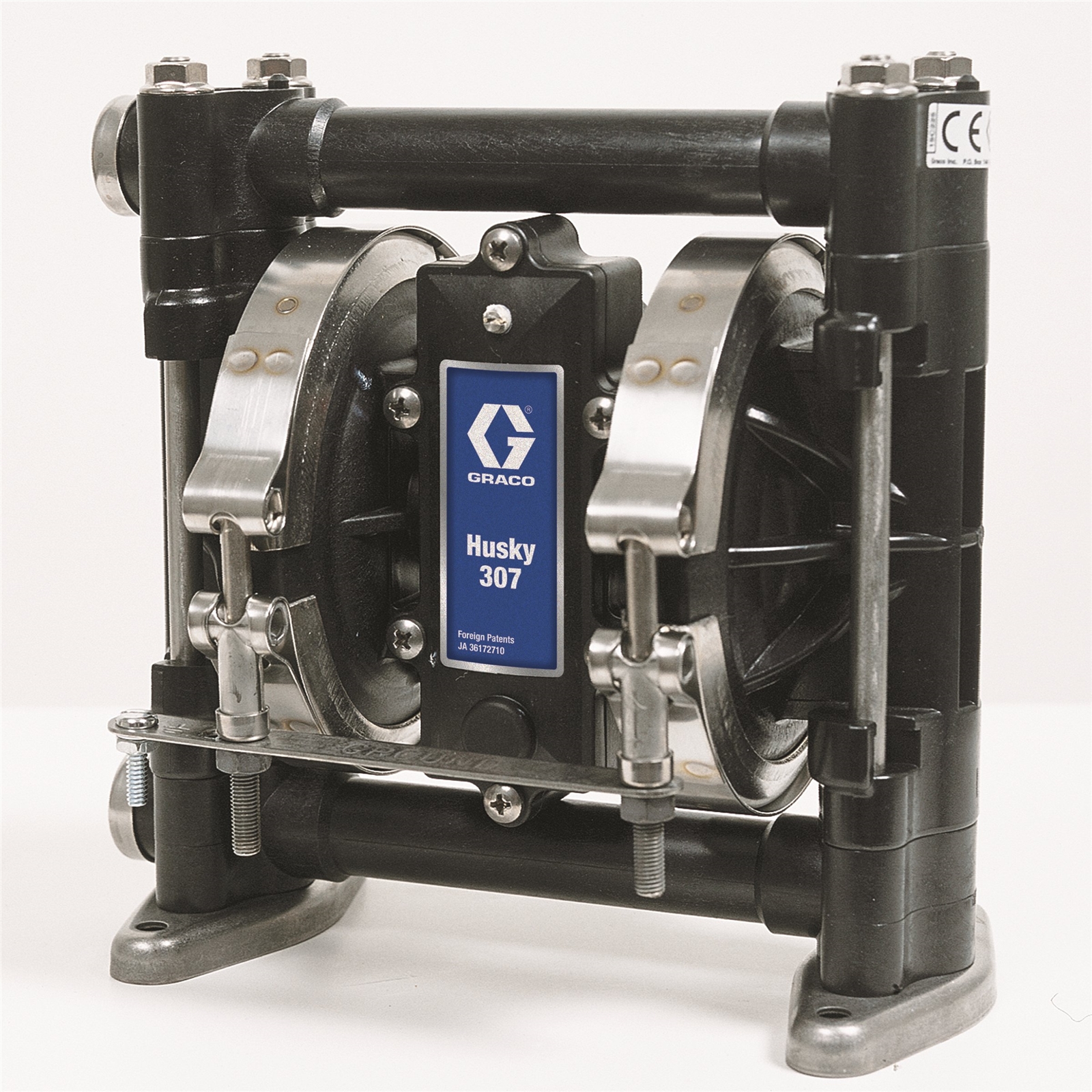 Husky 307 AC (3/8 in. BSP) Standard Pump, PP Center Section, SS Seats, SS Balls & PTFE Diaphragm<p>Part Number: D3A331
