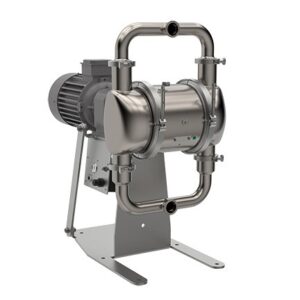 SaniForce 2150 PH 2 in. (51 mm) SS Electric Pump; 7.5 Hp AC Motor, 220V CMPSR, Center Port Tri-Clamp, SS Center, SS Seat, PT Ball, PS Diaphragm<p>Part Number: SE2B.1366