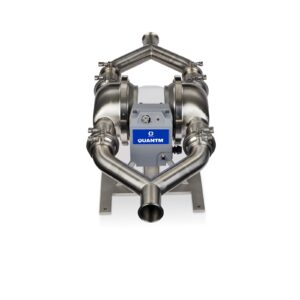 QUANTM h120, 3"Tri-clamp, HS SST Electric Diaphragm Pump, 380-480 V, FEP AL Center, FL Check, PS Diaphragm<p>Part Number: HE120-1519