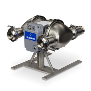 QUANTM h120, 3" HS SST Electric Diaphragm Pump, 380-480 V, FEP AL Center, FL Check, SP Diaphragm<p>Part Number: HE120-1527