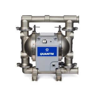 QUANTM h80, 1.5"Hygienic DIN, FG SST Electric Diaphragm Pump, 380-480 VAC 3Ph, FEP AL Center, SS Seat, EP Ball, EO Diaphragm<p>Part Number: HE80-1048
