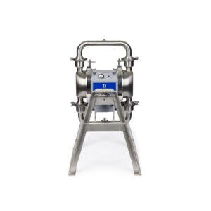 QUANTM h80, 1.5"Tri-clamp, HS SST Electric Diaphragm Pump, 380-480 VAC 3Ph, FEP AL Center, SS Seat, EP Ball, EO Diaphragm<p>Part Number: HE80-1215