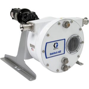 SoloTech h32 Peristaltic Pump, 2.2 hp BLDC motor with gear reducer, .5-18 gpm, FDA Nitrile Hose, SST Sanitary Clamp Barb<p>Part Number: 19D079