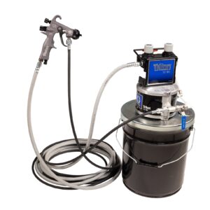 Triton SST Spray Package, Pail, 100 psi Regulator, Suction, Air & Fluid Hoses, Stellair Compliant Gun .055 in (1.4 mm) Nozzle for Metal<p>Part Number: 234912