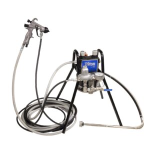 Triton SST Spray Package, Stand, 100 psi Regulator, Suction, Air & Fluid Hoses, Stellair Compliant Gun .055 in (1.4 mm) Nozzle for Metal<p>Part Number: 234914