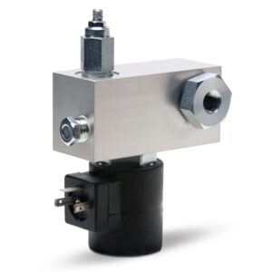 Direct-Mount Vent Valve for G3 Pumps - NPT, 115 VAC, 500-3500 psi (35-241 bar), Normally Open, RH<p>Part Number: 24M480