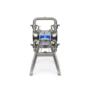 QUANTM h80, 1.5"Tri-clamp, HS SST Electric Diaphragm Pump, 200-240 V, FEP AL Center, FL Seat, PO Diaphragm<p>Part Number: HE80-0412