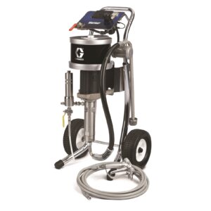 Merkur 48:1 Cart-Mount Airless Spray Package, XTR-5 Gun, 519 XHD Tip, 25 ft (7.6 m) Fluid Hose, Fluid Filter, Drain Valve<p>Part Number: G48C05